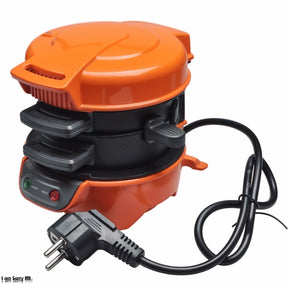 Electric Burger & Sandwich Maker – 3-in-1 Grill, Toaster & Panini Press (600W, Nonstick, Red)