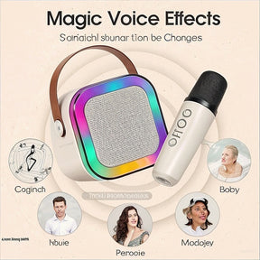 K12 Mini Wireless Mic Speaker with RGB Lights